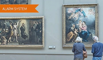 Vezeték nélküli riasztórendszer műtárgyak védelmére