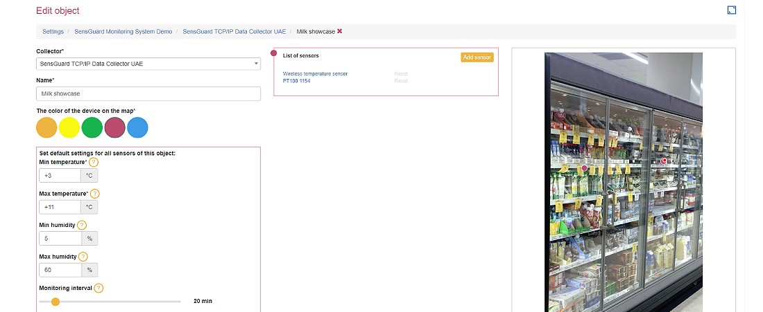 hőmérséklet és páratartalom monitorozása a hűtési láncban